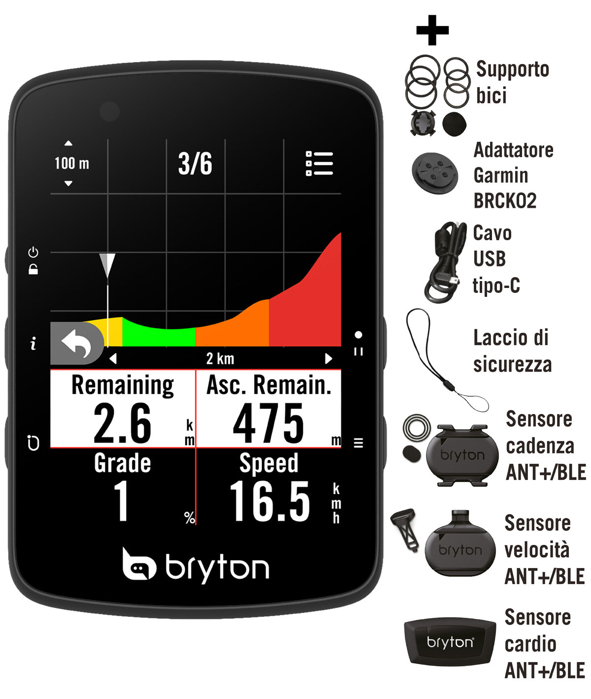 GPS Rider 650T con kit Dual Sensor e HRM