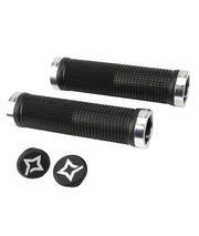 Paia manopole DH ASSAULT nero e anelli di blocco alluminio silver