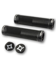 Paia manopole DH ASSAULT nero e anelli di blocco alluminio nero